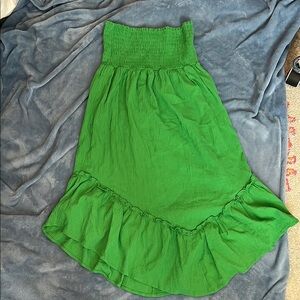 Wild Fable Green Smocked Maxi Skirt